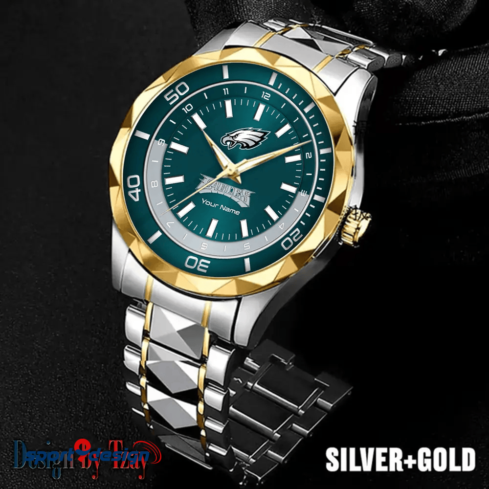 Philadelphia Eagles Business Watch For Men Automatic Mechanical Stainless Steel Band 2025