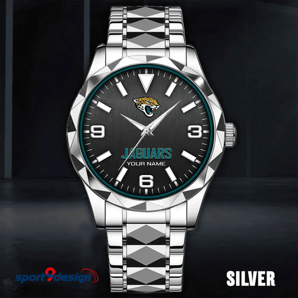 Jacksonville Jaguars Business Watch For Men Automatic Mechanical Stainless Steel Band 2025