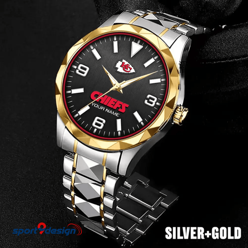 Kansas City Chiefs Business Watch For Men Automatic Mechanical Stainless Steel Band 2025