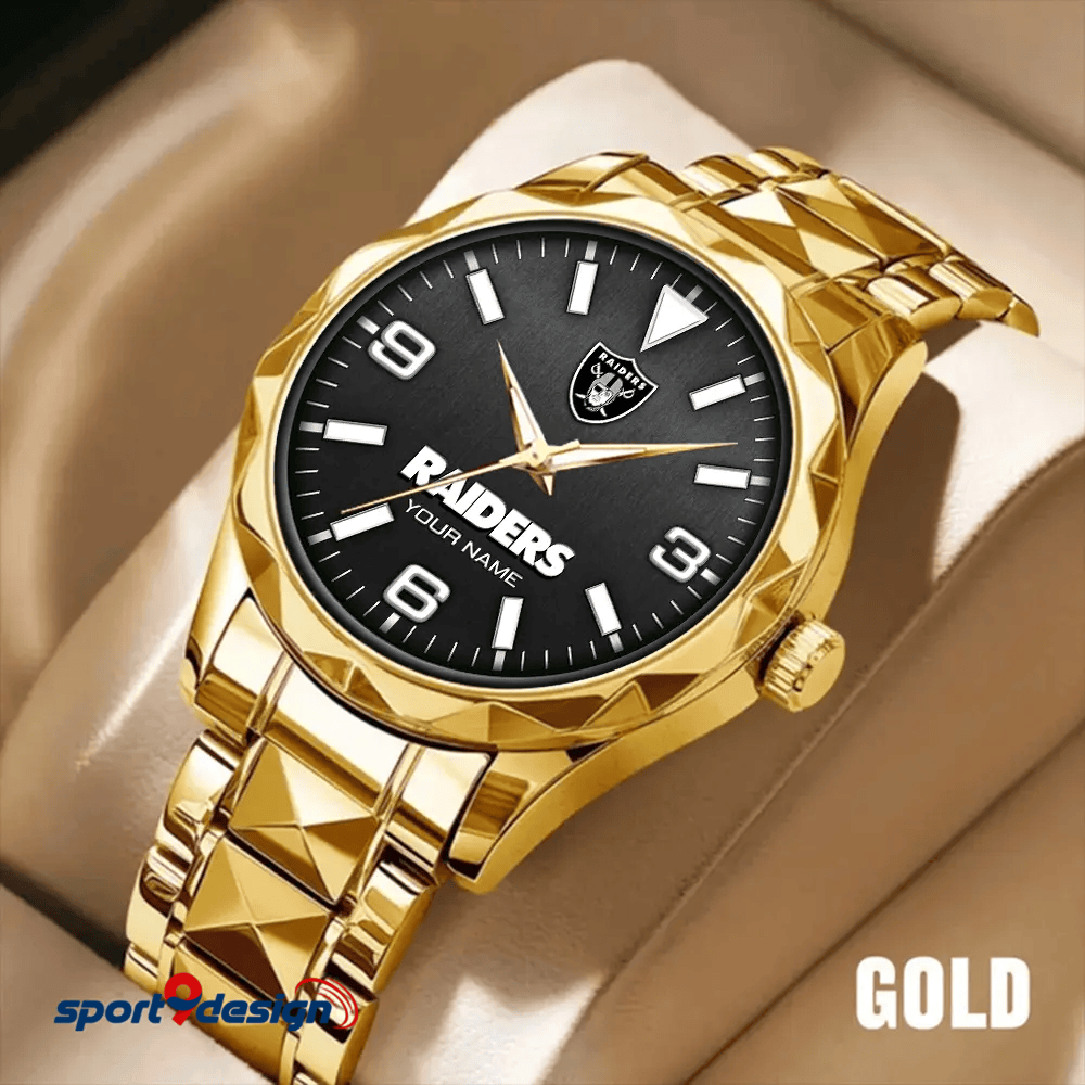 Las Vegas Raiders Business Watch For Men Automatic Mechanical Stainless Steel Band 2025
