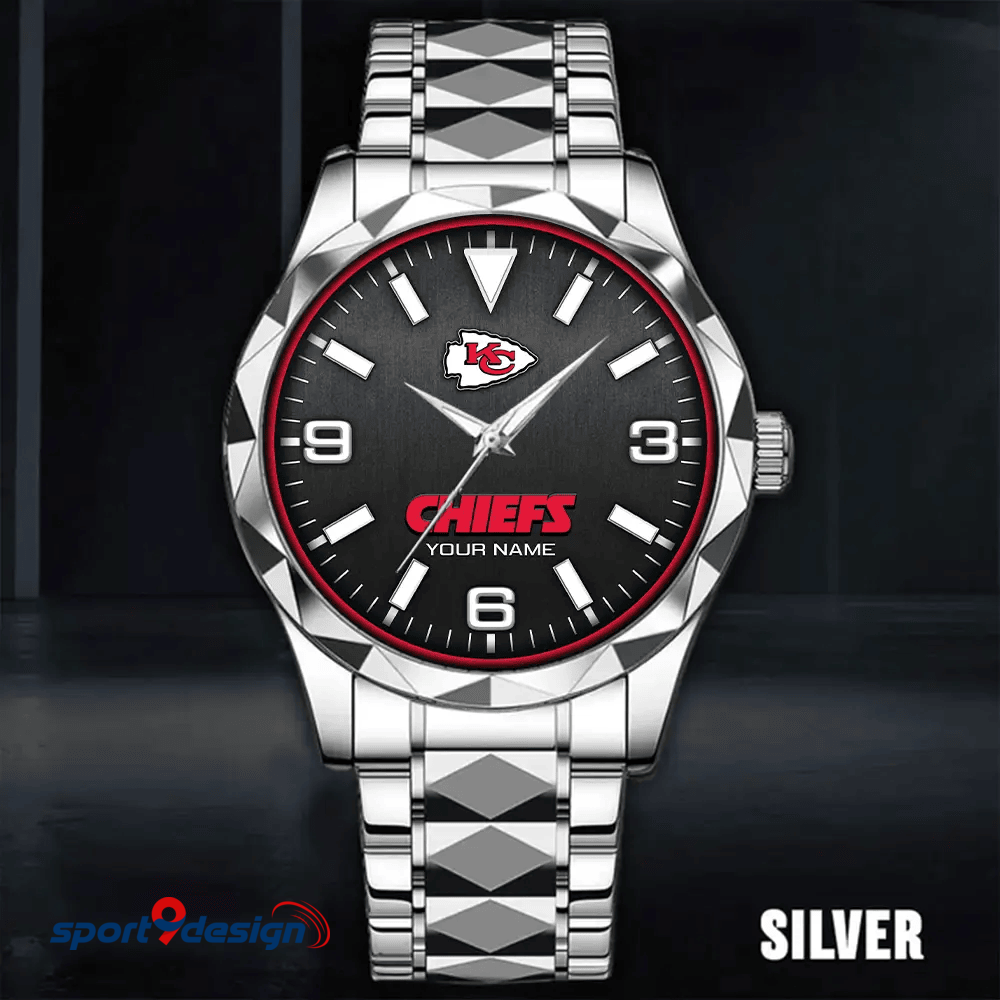 Kansas City Chiefs Business Watch For Men Automatic Mechanical Stainless Steel Band 2025