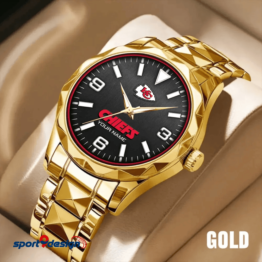 Kansas City Chiefs Business Watch For Men Automatic Mechanical Stainless Steel Band 2025