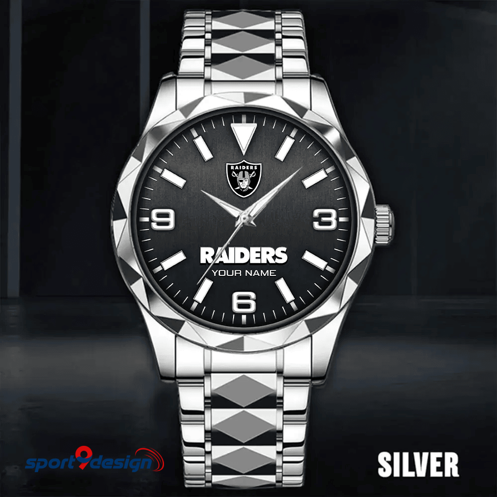 Las Vegas Raiders Business Watch For Men Automatic Mechanical Stainless Steel Band 2025