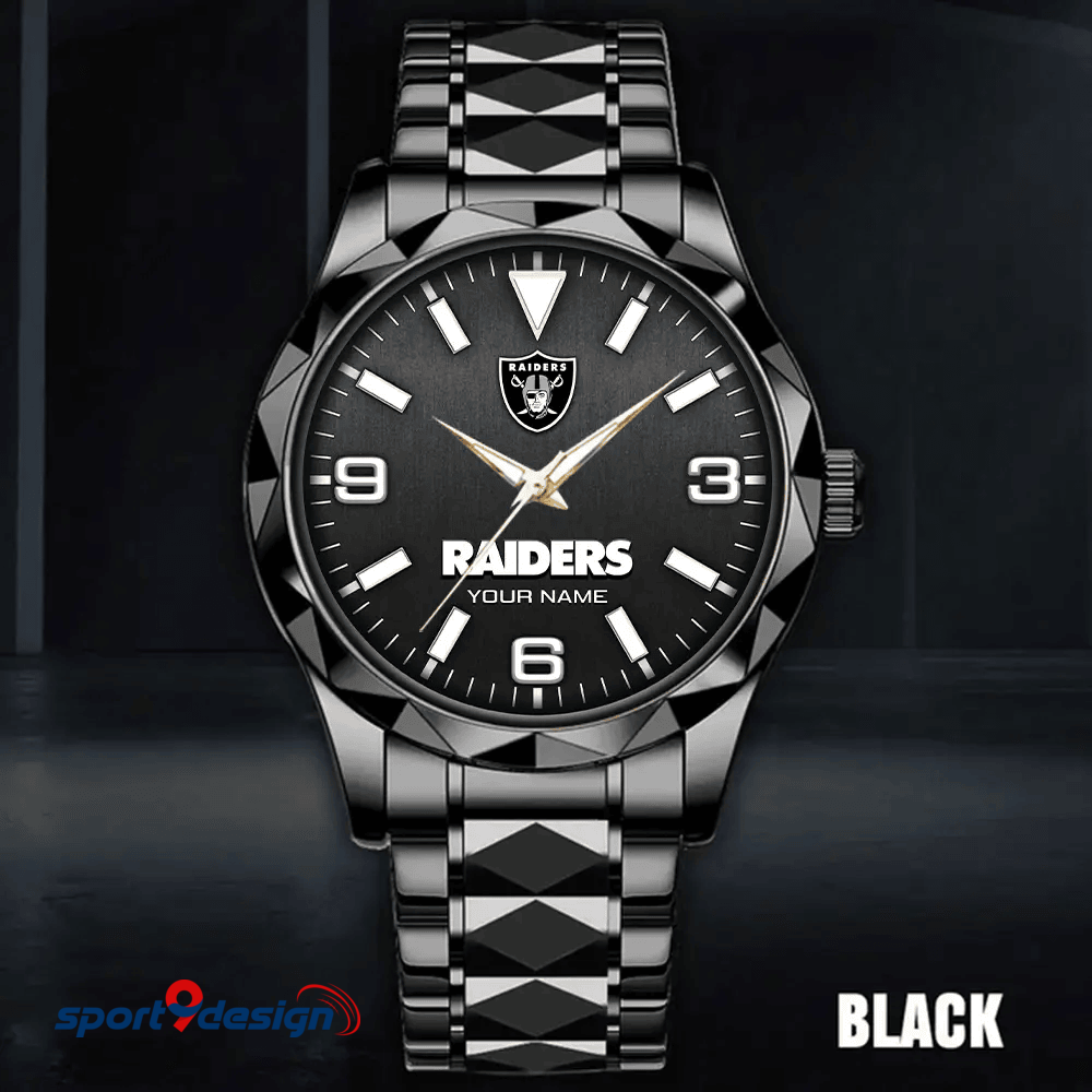 Las Vegas Raiders Business Watch For Men Automatic Mechanical Stainless Steel Band 2025