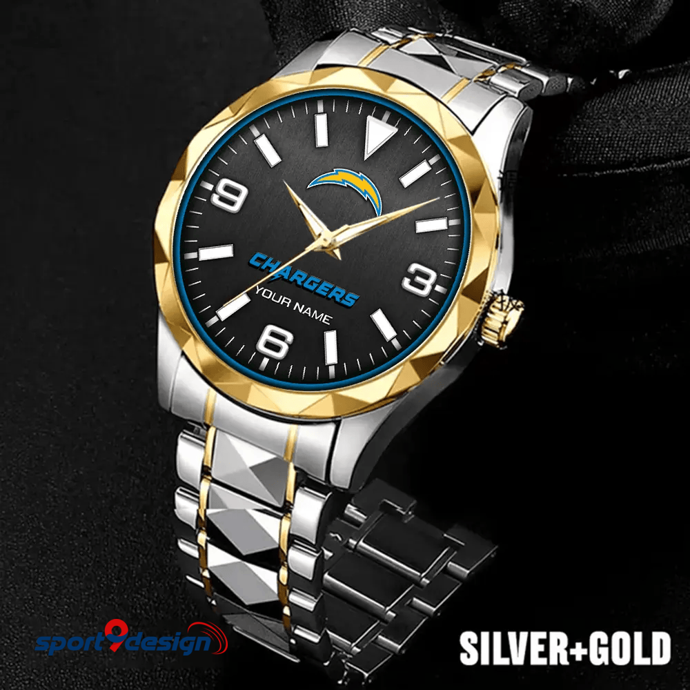 Los Angeles Chargers Business Watch For Men Automatic Mechanical Stainless Steel Band 2025