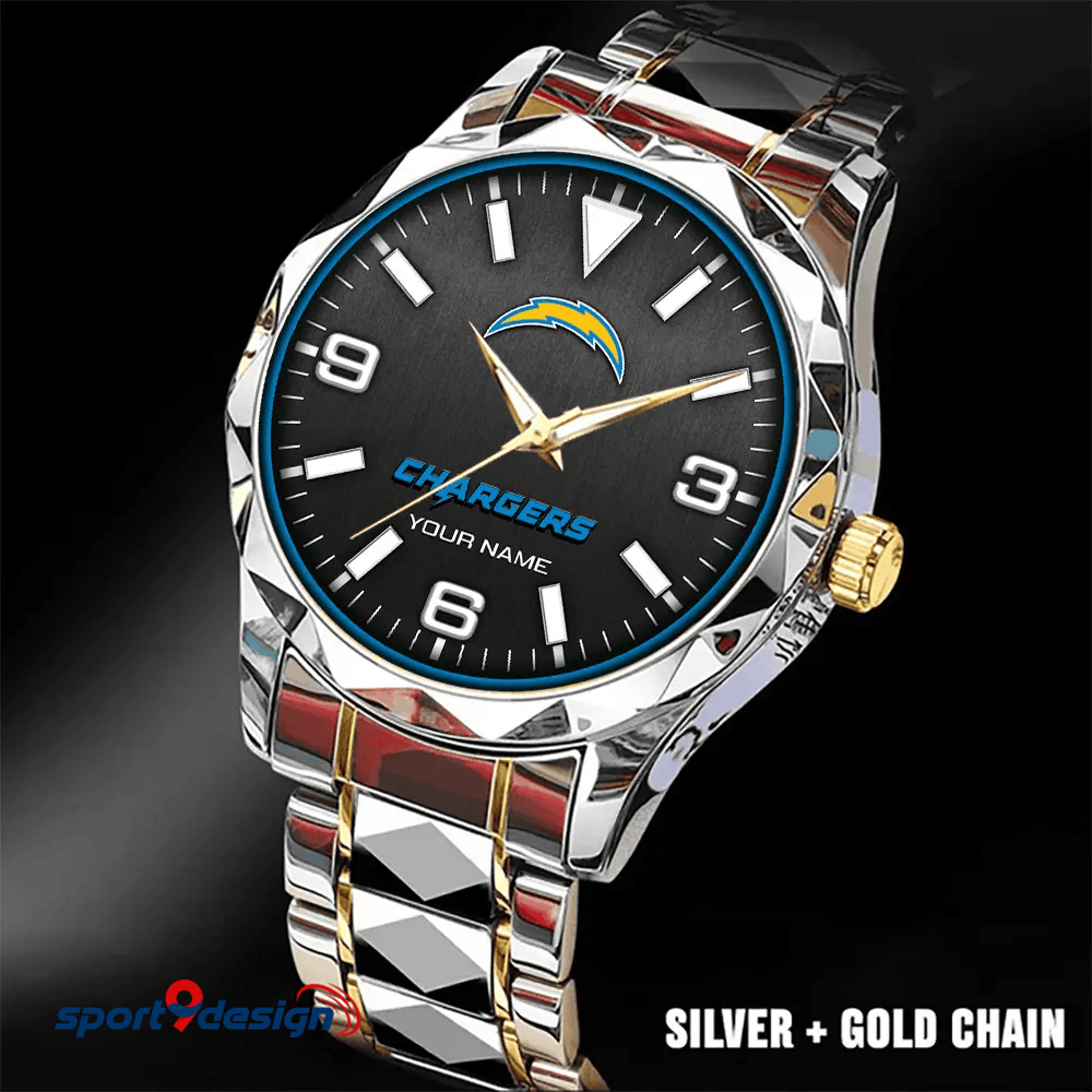 Los Angeles Chargers Business Watch For Men Automatic Mechanical Stainless Steel Band 2025