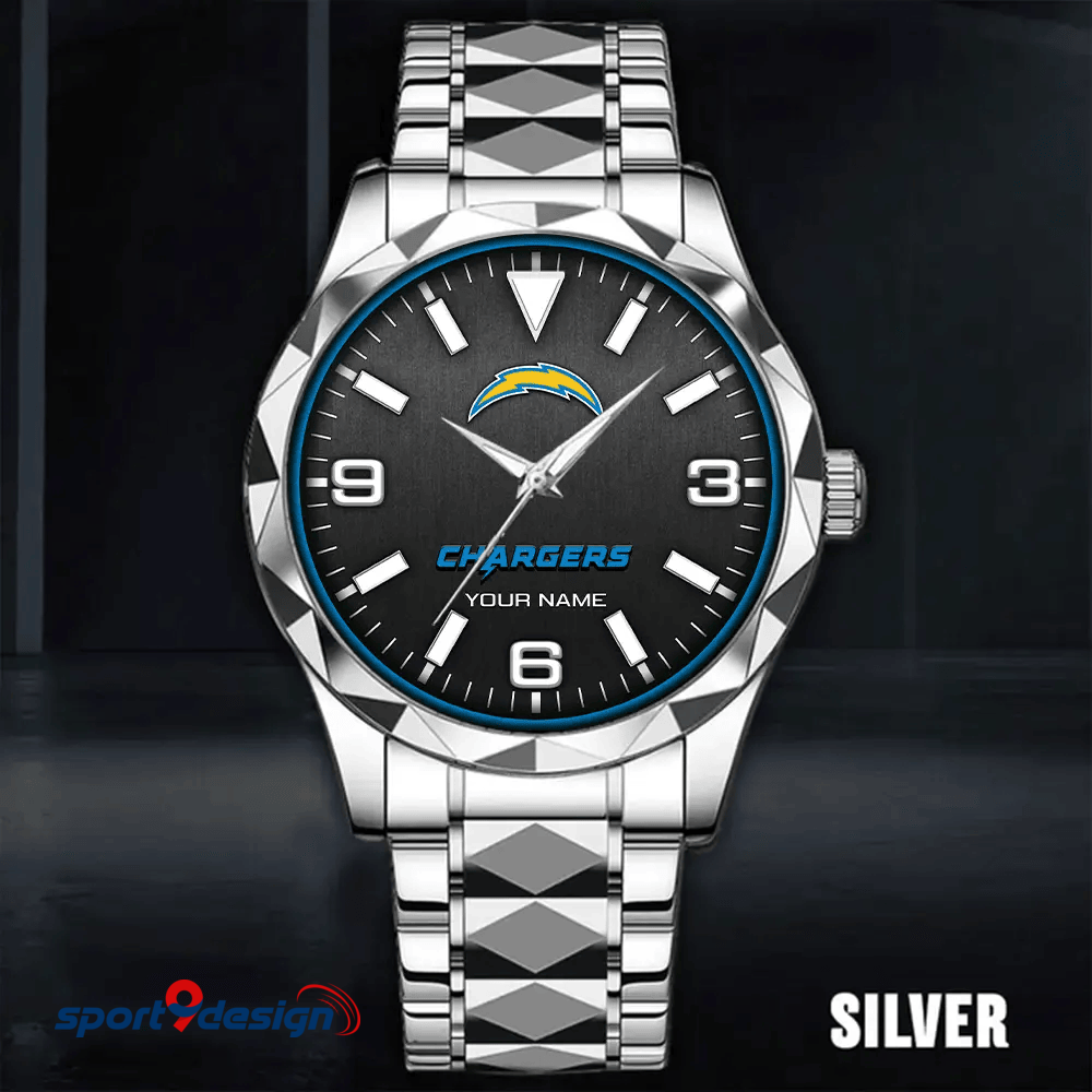 Los Angeles Chargers Business Watch For Men Automatic Mechanical Stainless Steel Band 2025