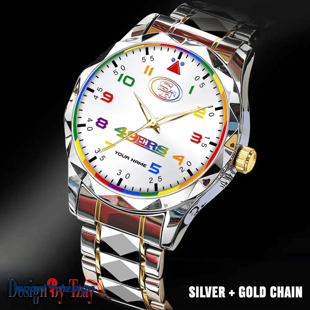 San Francisco 49ers Business Watch For Men Automatic Mechanical Stainless Steel Band 2025