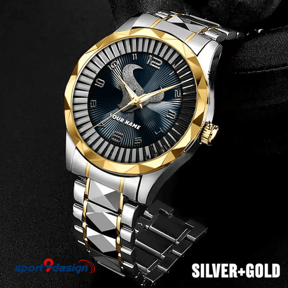 Houston Texans Business Watch For Men Automatic Mechanical Stainless Steel Band 2025