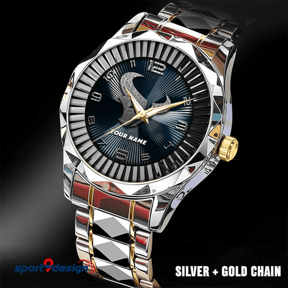 Houston Texans Business Watch For Men Automatic Mechanical Stainless Steel Band 2025