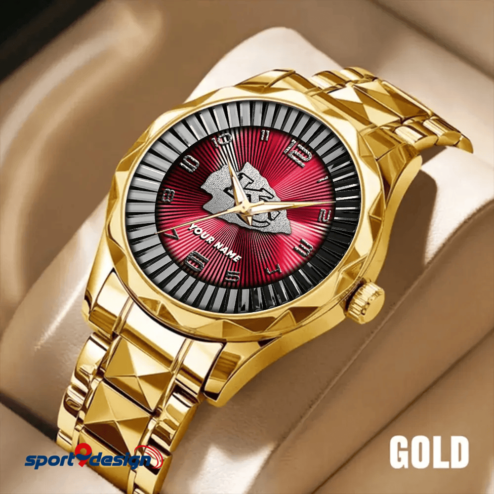 Kansas City Chiefs Business Watch For Men Automatic Mechanical Stainless Steel Band 2025