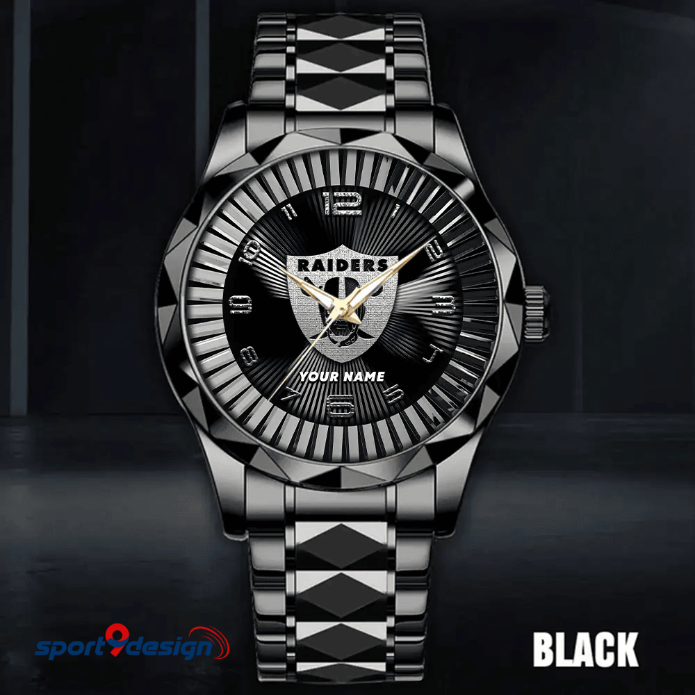Las Vegas Raiders Business Watch For Men Automatic Mechanical Stainless Steel Band 2025