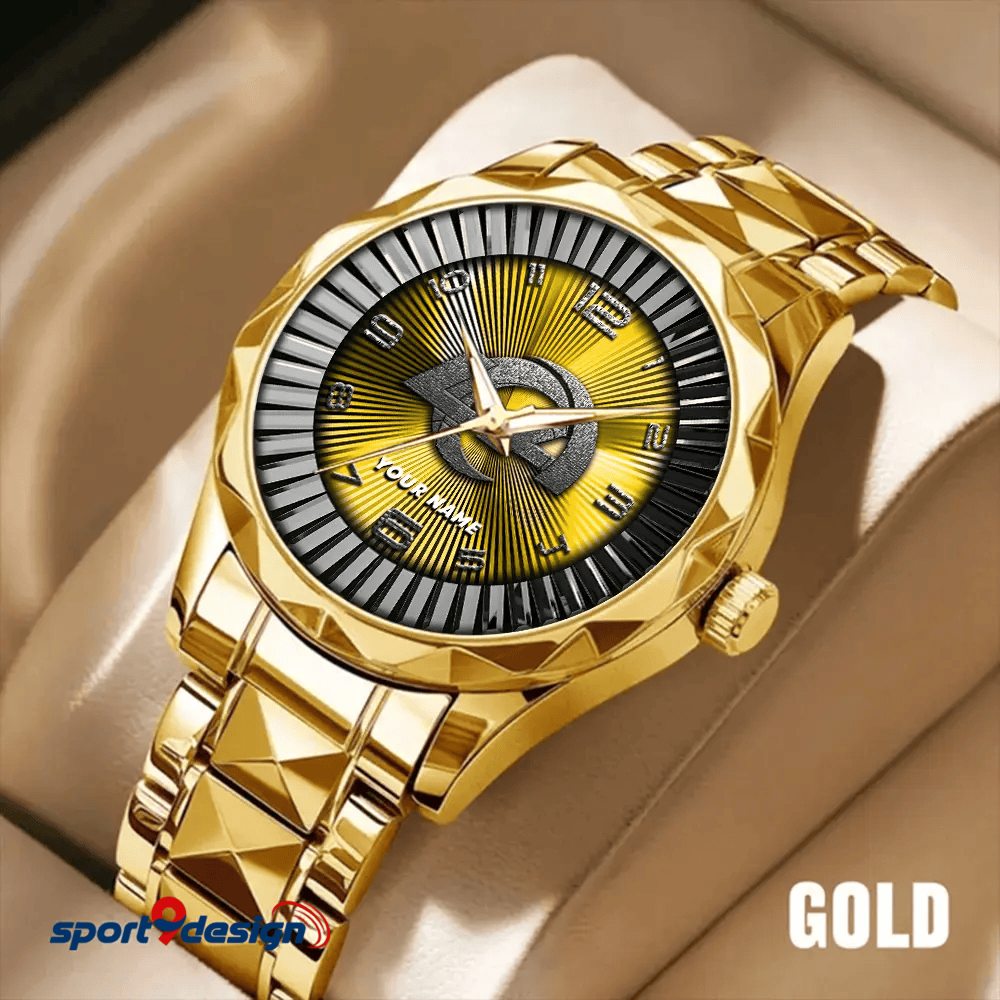 Los Angeles Rams Business Watch For Men Automatic Mechanical Stainless Steel Band 2025