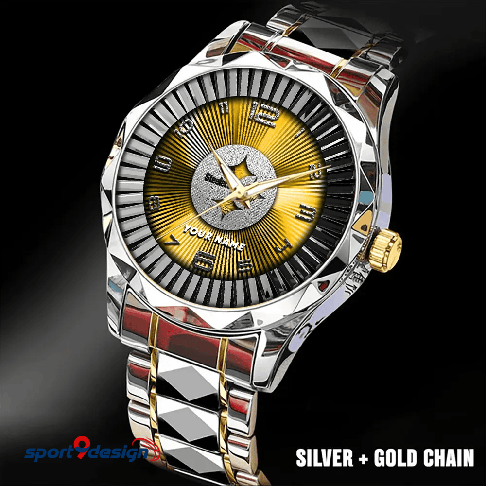 Pittsburgh Steelers Business Watch For Men Automatic Mechanical Stainless Steel Band 2025