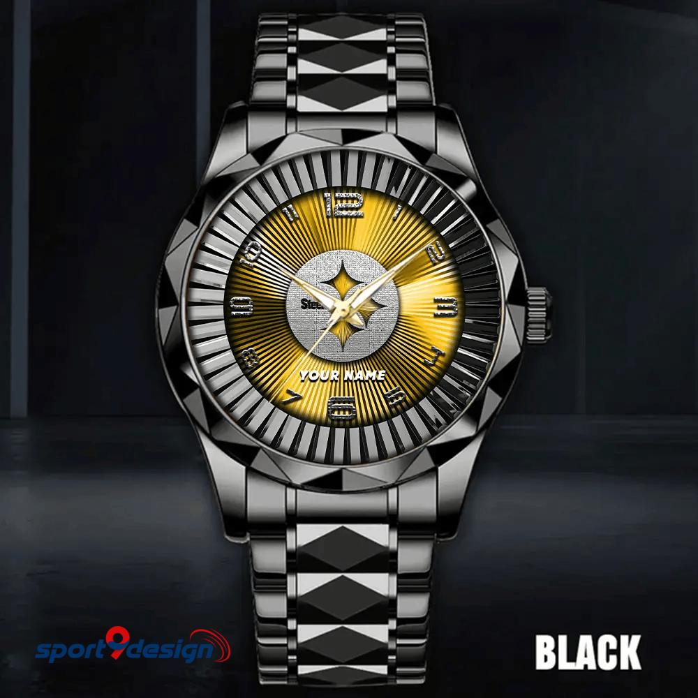 Pittsburgh Steelers Business Watch For Men Automatic Mechanical Stainless Steel Band 2025