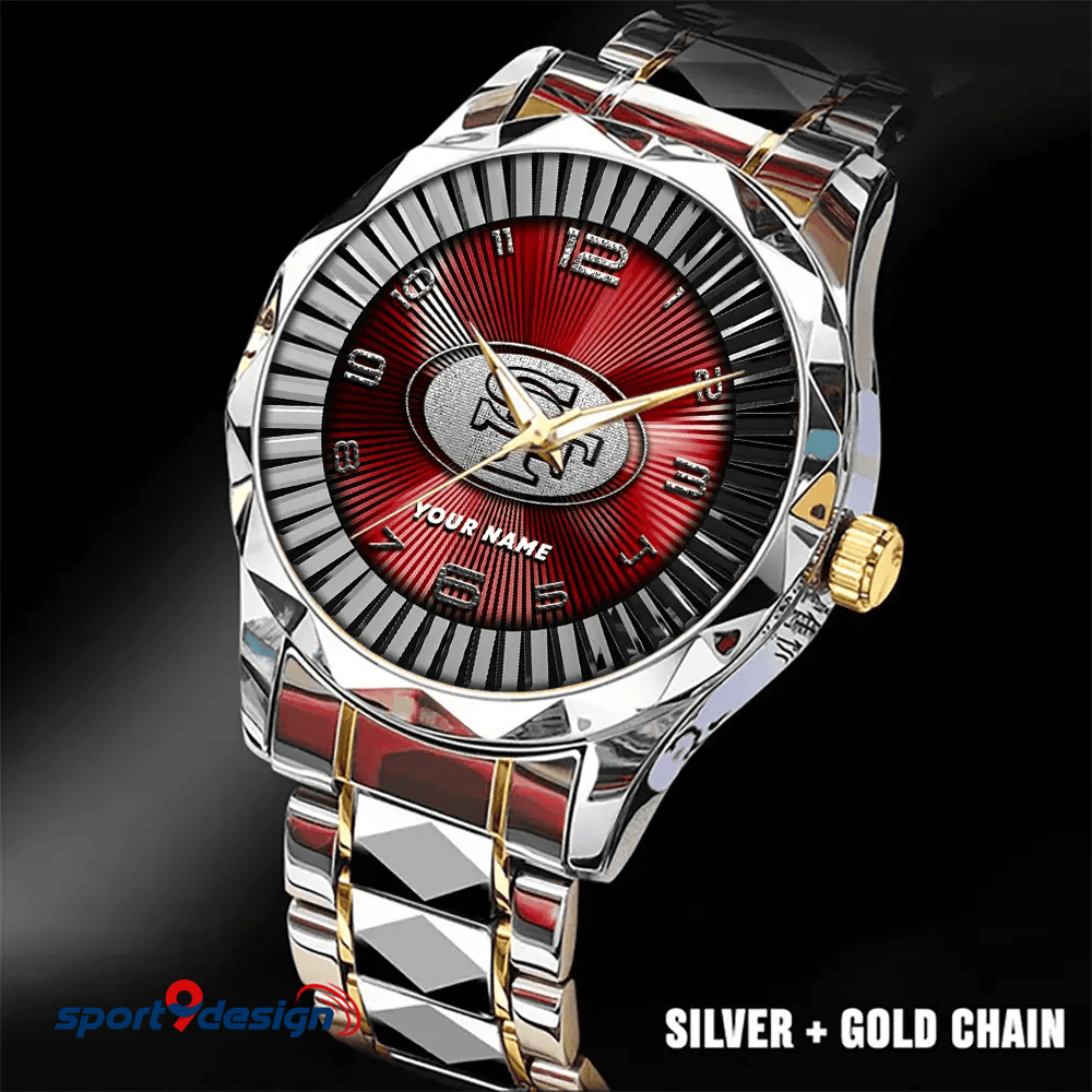 San Francisco 49ers Business Watch For Men Automatic Mechanical Stainless Steel Band 2025