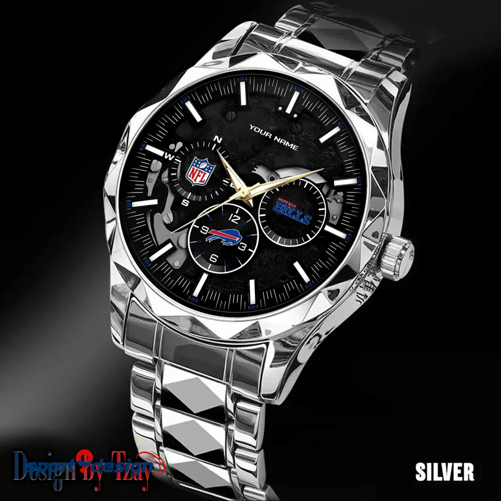 Buffalo Bills Business Watch For Men Automatic Mechanical Stainless Steel Band 2025
