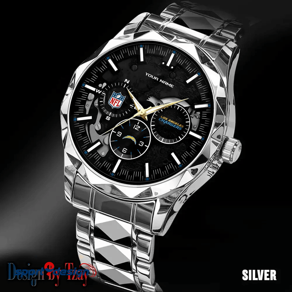 Los Angeles Chargers Business Watch For Men Automatic Mechanical Stainless Steel Band 2025