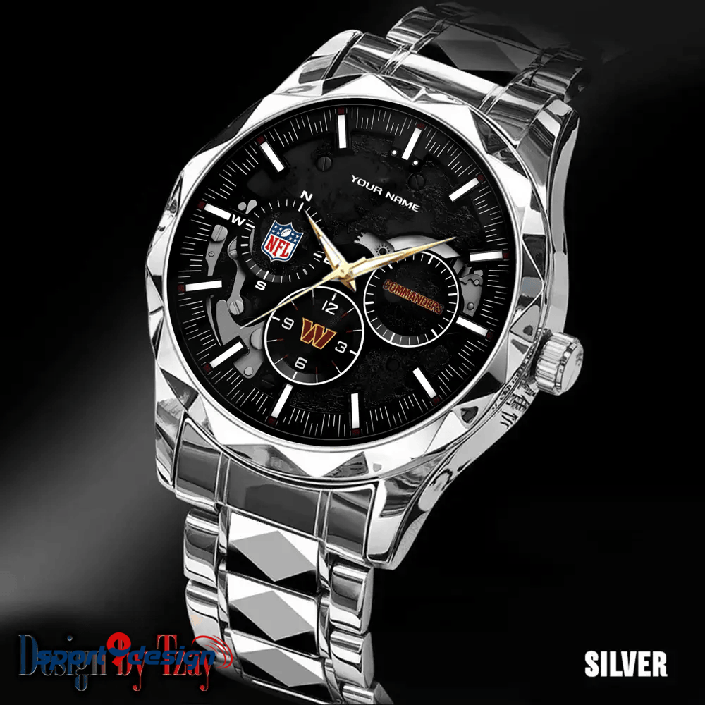 Washington Commanders Business Watch For Men Automatic Mechanical Stainless Steel Band 2025