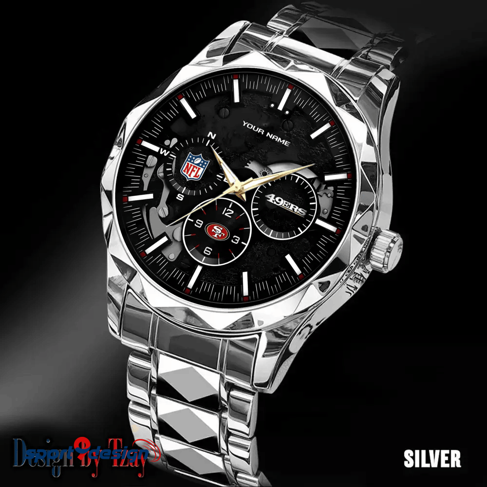 San Francisco 49ers Business Watch For Men Automatic Mechanical Stainless Steel Band 2025