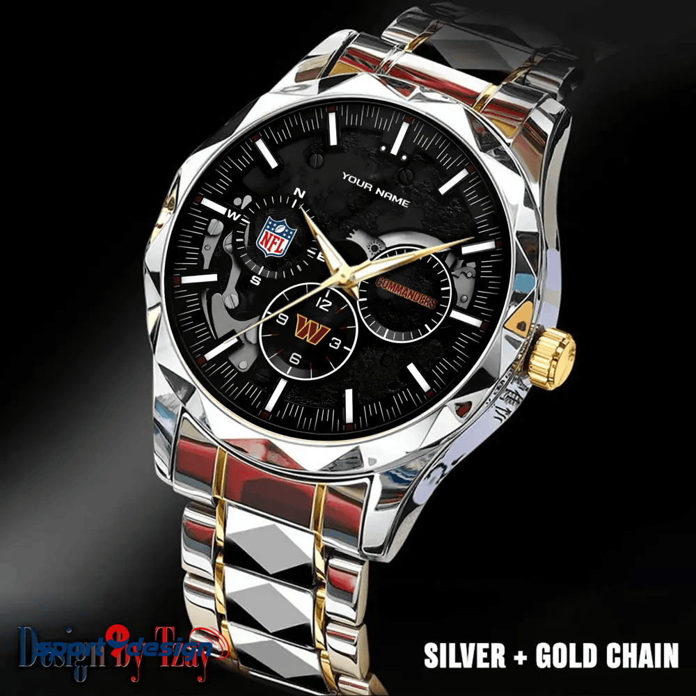 Washington Commanders Business Watch For Men Automatic Mechanical Stainless Steel Band 2025