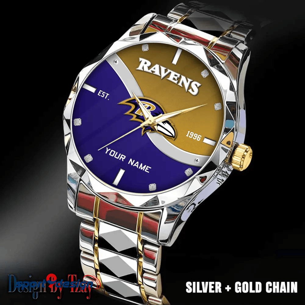 Baltimore Ravens Warterproof Sports Men Watches Top Brand Luxury Clock Style 2025