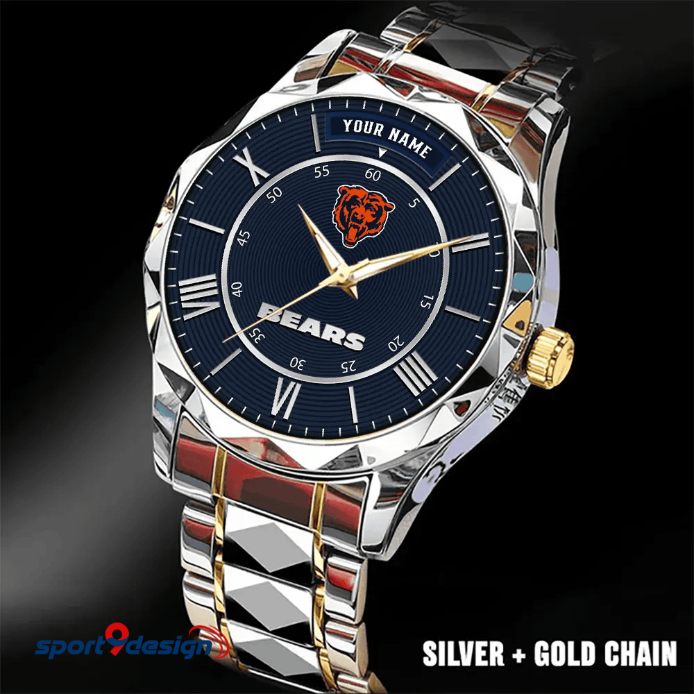 Chicago Bears Business Watch For Men Automatic Mechanical Stainless Steel Band 2025