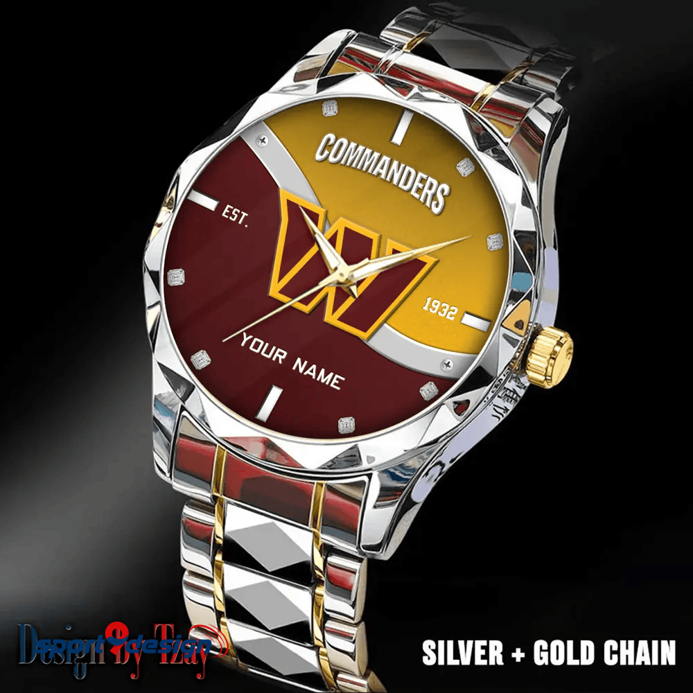 Washington Commanders Warterproof Sports Men Watches Top Brand Luxury Clock Style 2025