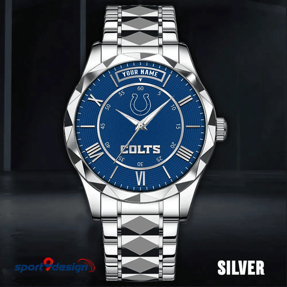 Indianapolis Colts Business Watch For Men Automatic Mechanical Stainless Steel Band 2025