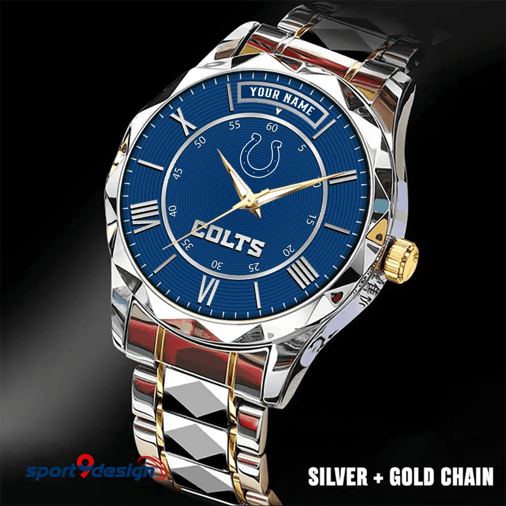 Indianapolis Colts Business Watch For Men Automatic Mechanical Stainless Steel Band 2025