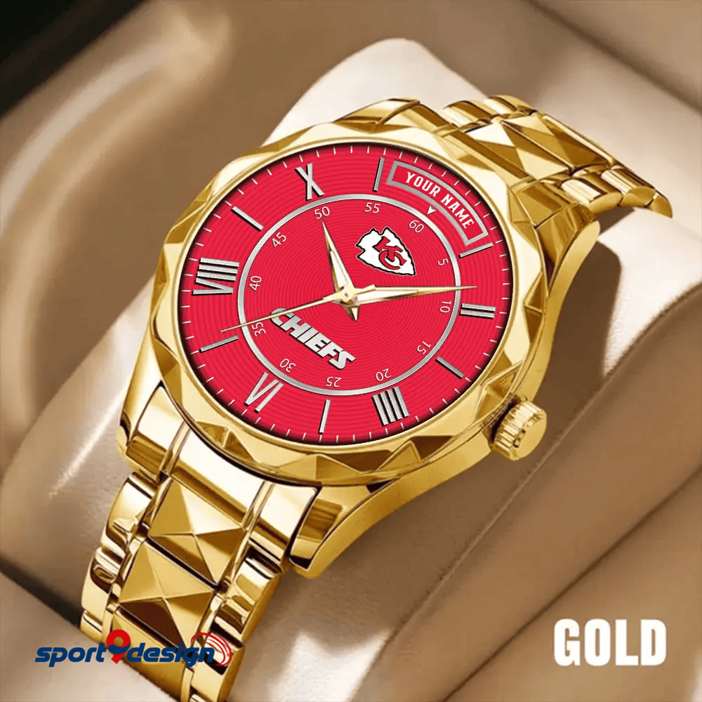 Kansas City Chiefs Business Watch For Men Automatic Mechanical Stainless Steel Band 2025
