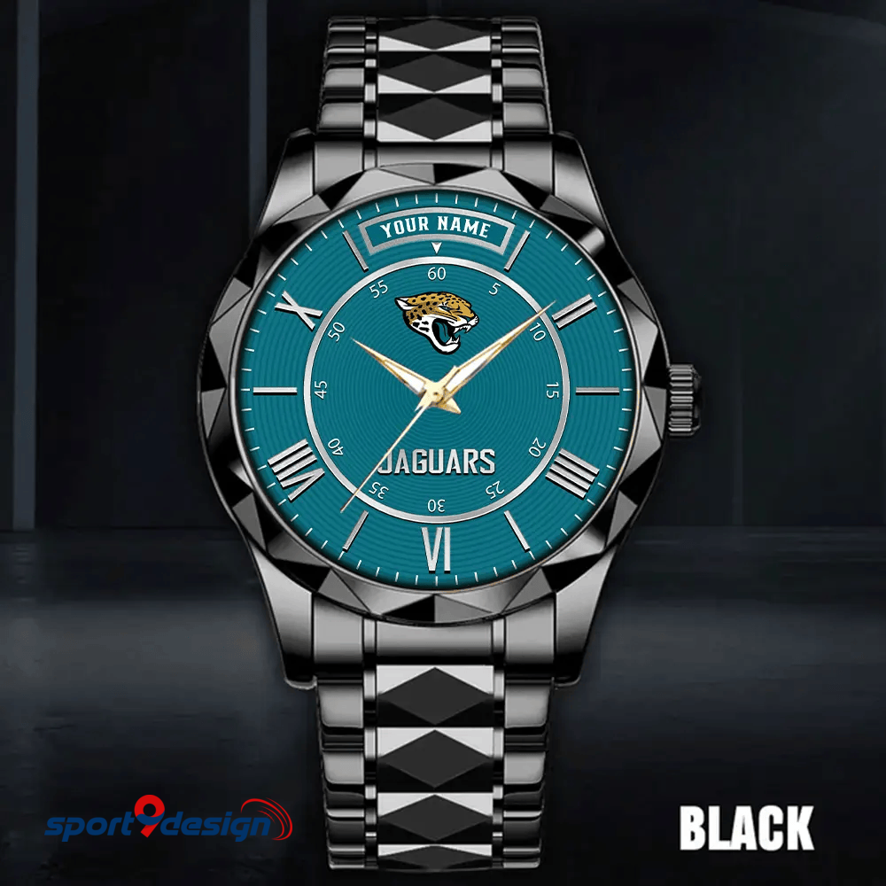 Jacksonville Jaguars Business Watch For Men Automatic Mechanical Stainless Steel Band 2025