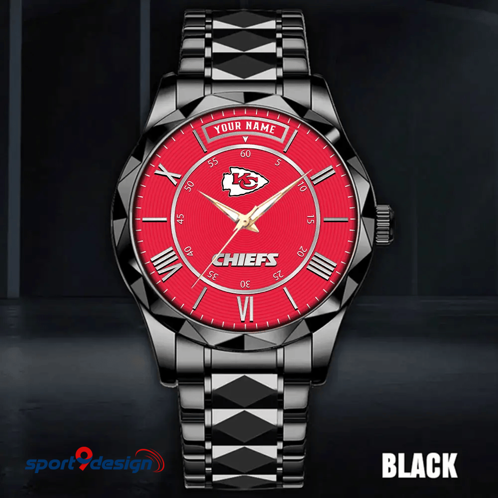 Kansas City Chiefs Business Watch For Men Automatic Mechanical Stainless Steel Band 2025