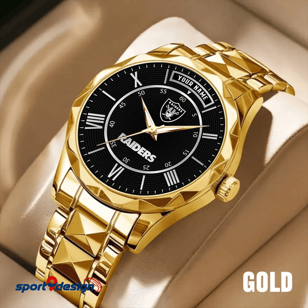 Las Vegas Raiders Business Watch For Men Automatic Mechanical Stainless Steel Band 2025