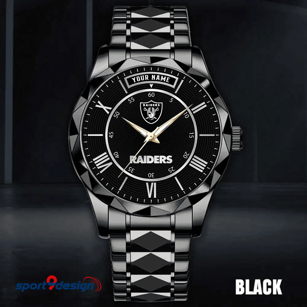 Las Vegas Raiders Business Watch For Men Automatic Mechanical Stainless Steel Band 2025