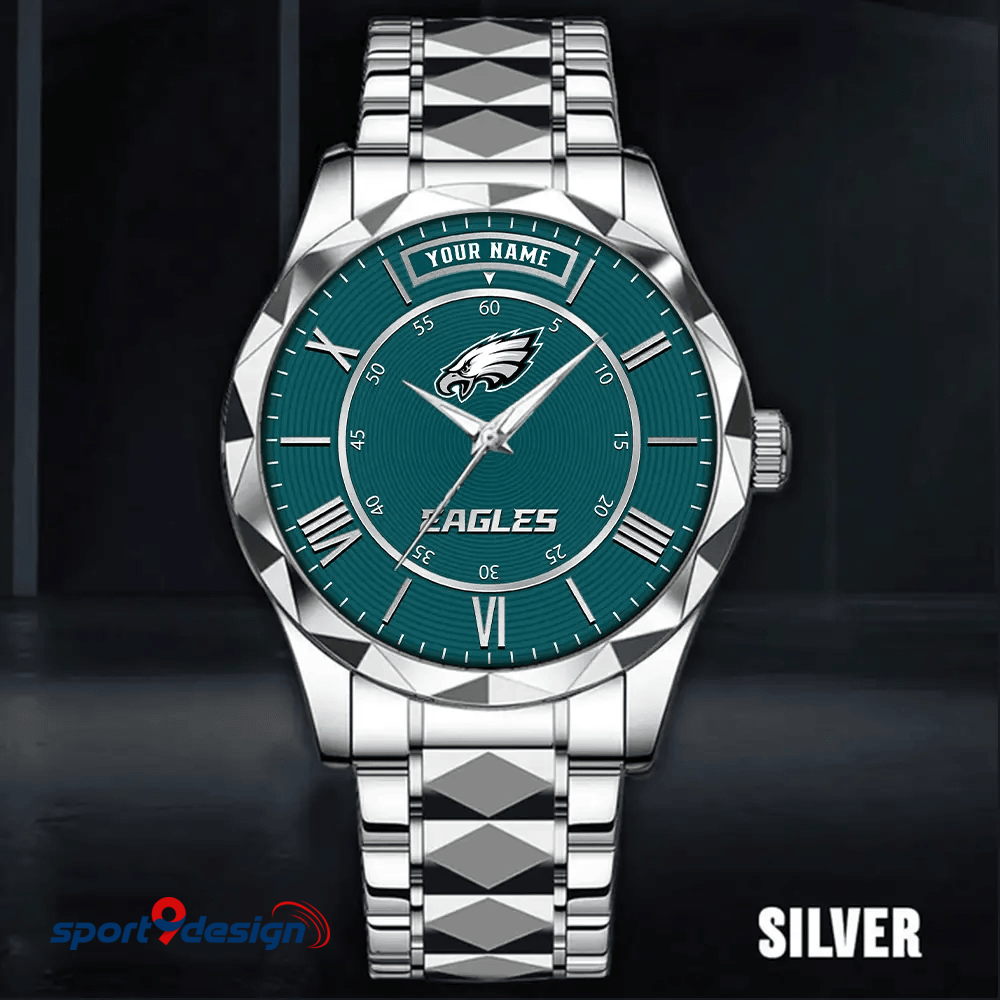 Philadelphia Eagles Business Watch For Men Automatic Mechanical Stainless Steel Band 2025