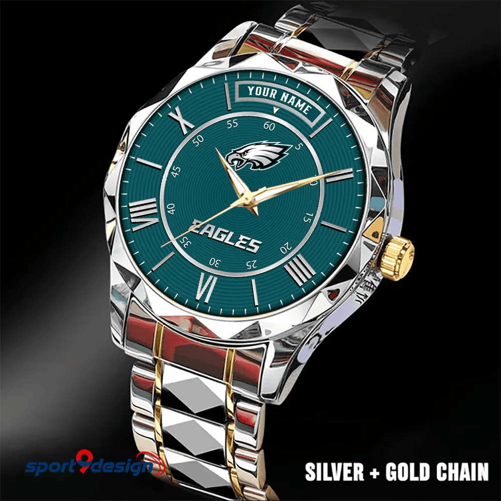 Philadelphia Eagles Business Watch For Men Automatic Mechanical Stainless Steel Band 2025