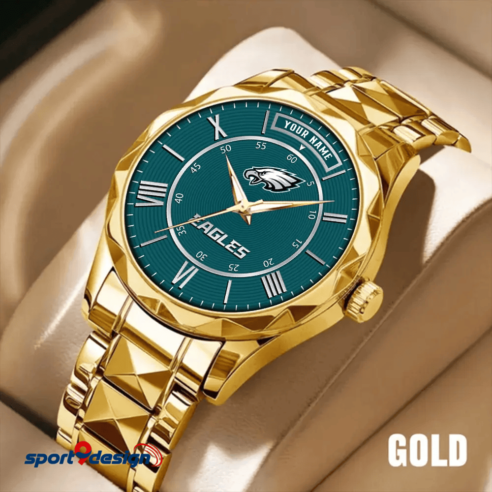 Philadelphia Eagles Business Watch For Men Automatic Mechanical Stainless Steel Band 2025