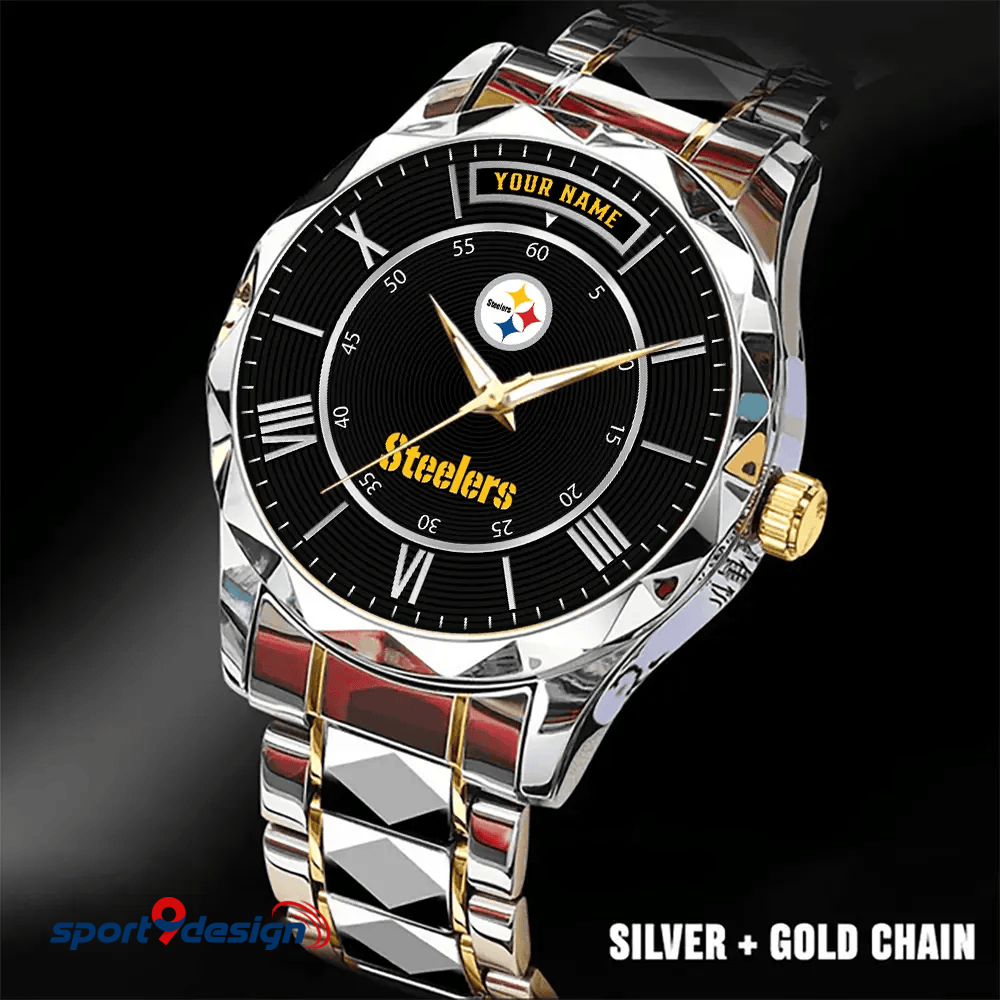 Pittsburgh Steelers Business Watch For Men Automatic Mechanical Stainless Steel Band 2025