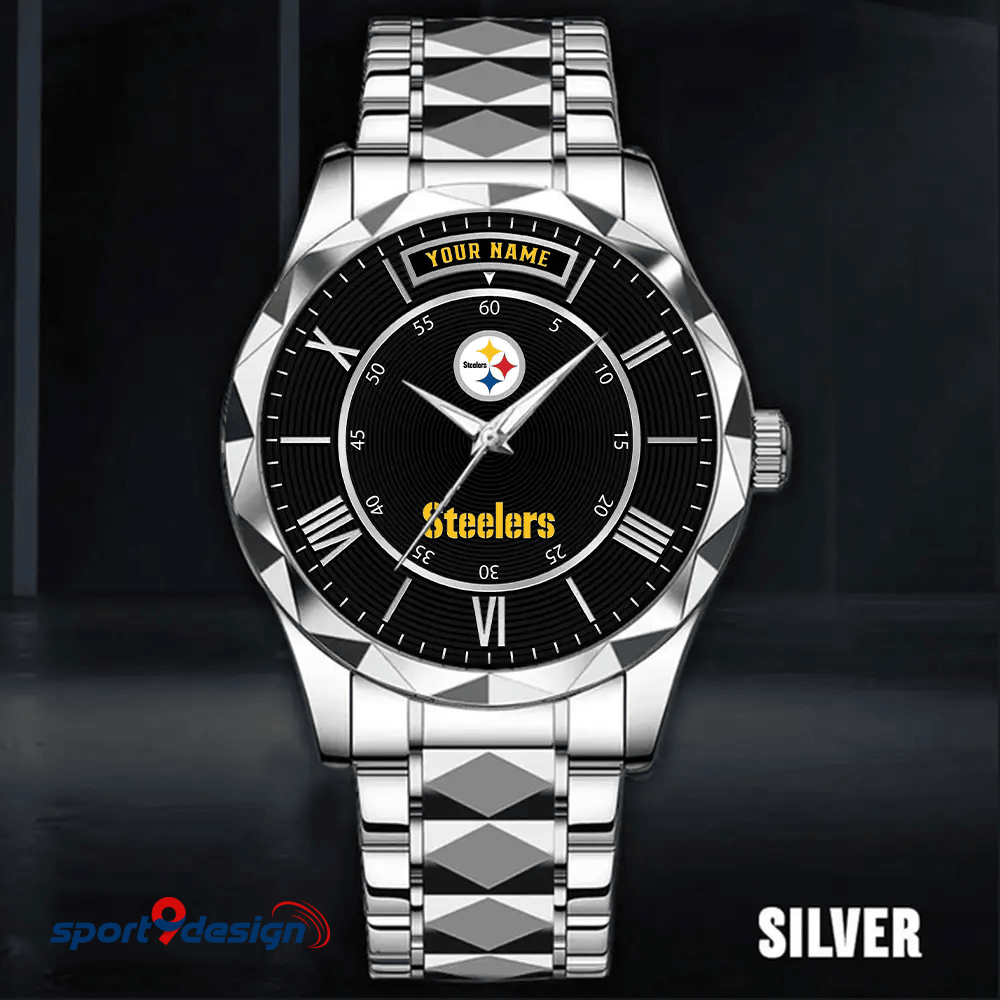 Pittsburgh Steelers Business Watch For Men Automatic Mechanical Stainless Steel Band 2025