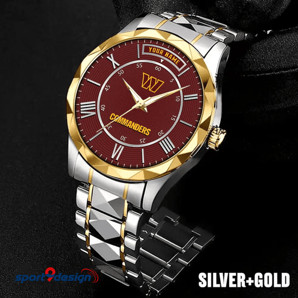 Washington Commanders Business Watch For Men Automatic Mechanical Stainless Steel Band 2025