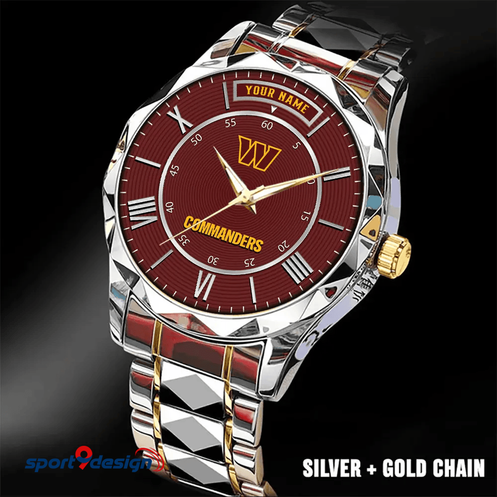 Washington Commanders Business Watch For Men Automatic Mechanical Stainless Steel Band 2025