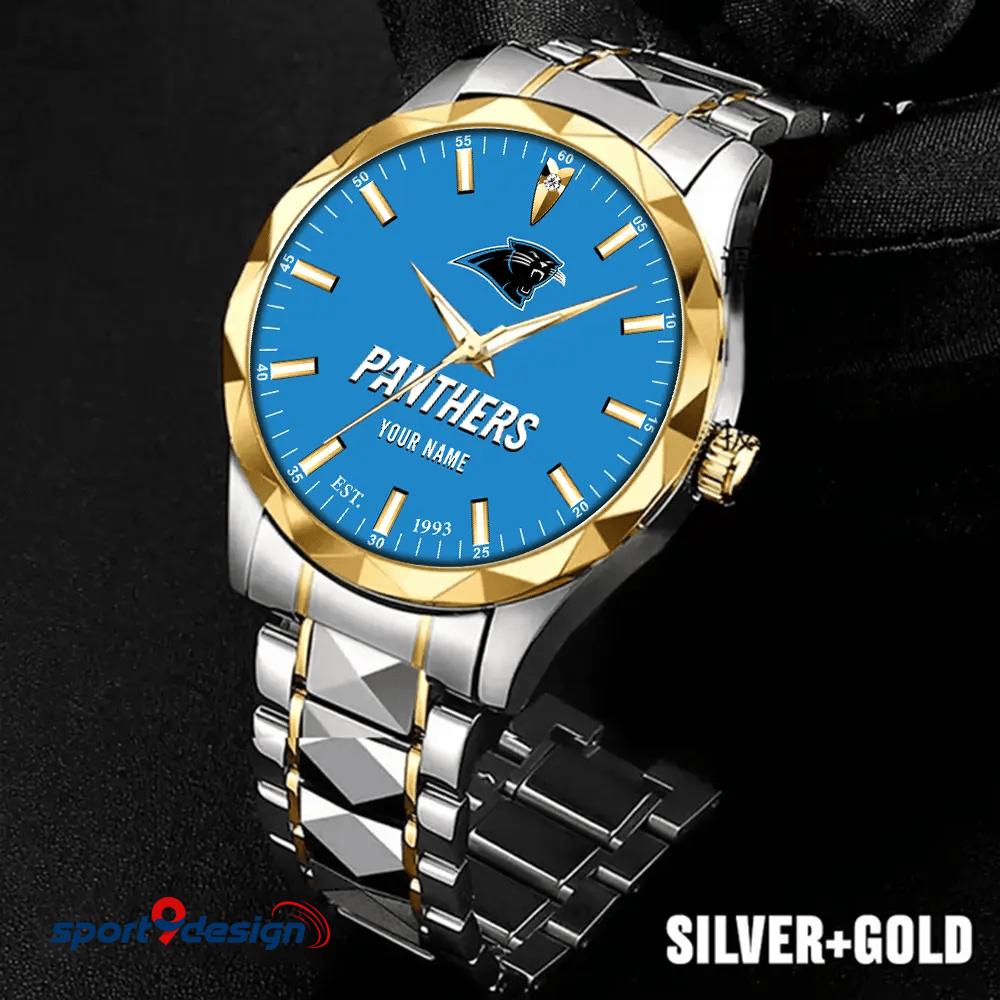 Carolina Panthers Luxury Diamond Men Watch Trending 2025
