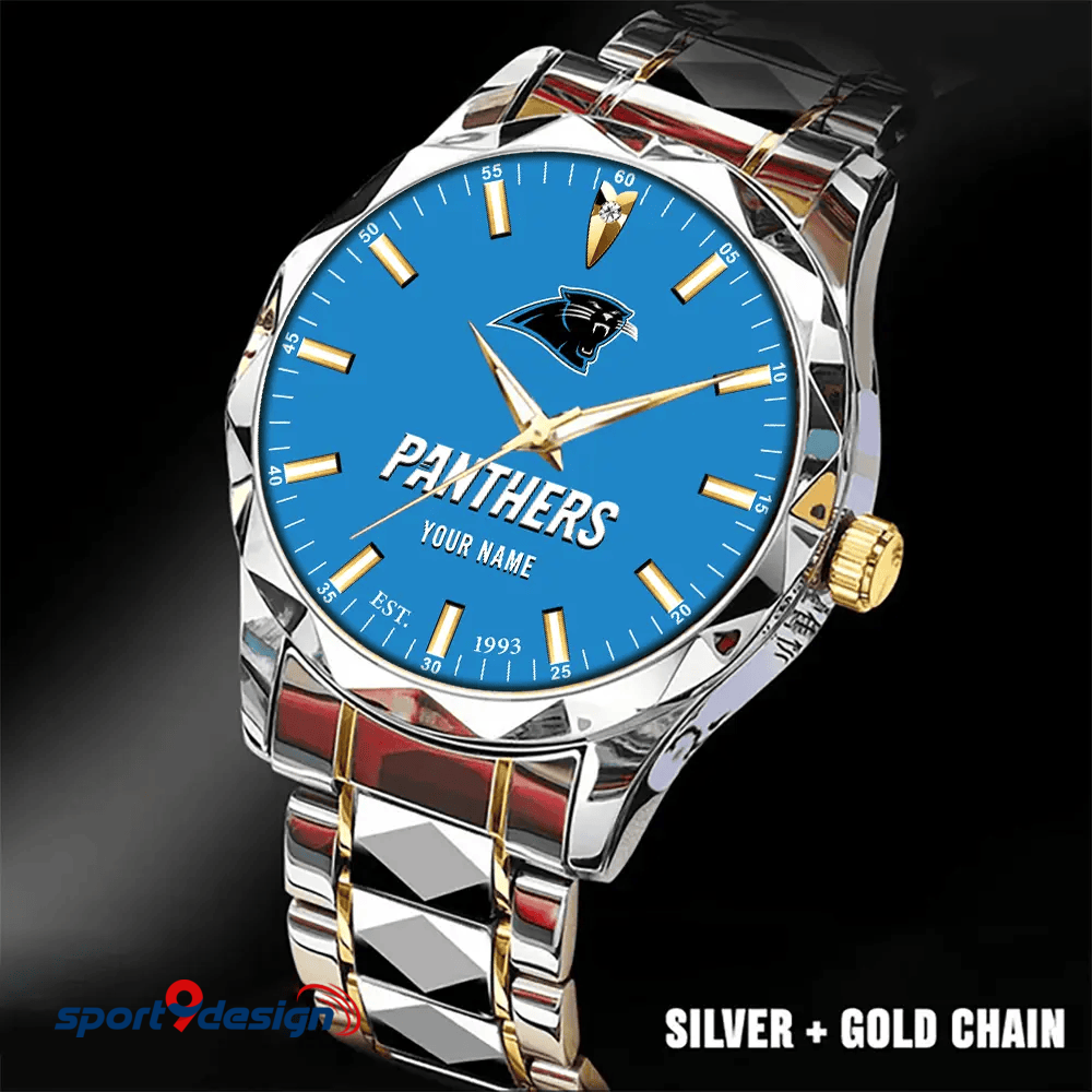 Carolina Panthers Luxury Diamond Men Watch Trending 2025