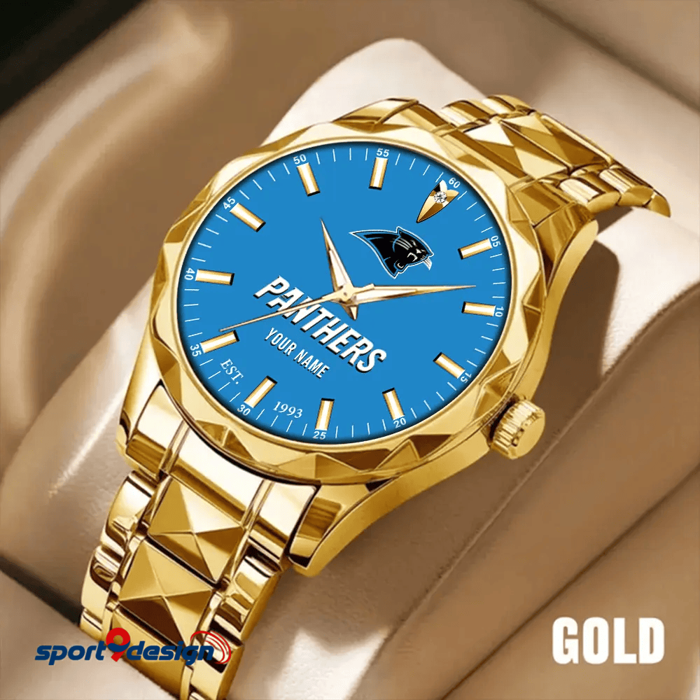 Carolina Panthers Luxury Diamond Men Watch Trending 2025