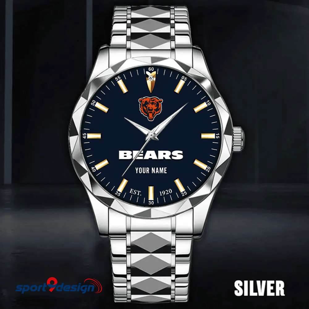 Chicago Bears Luxury Diamond Men Watch Trending 2025