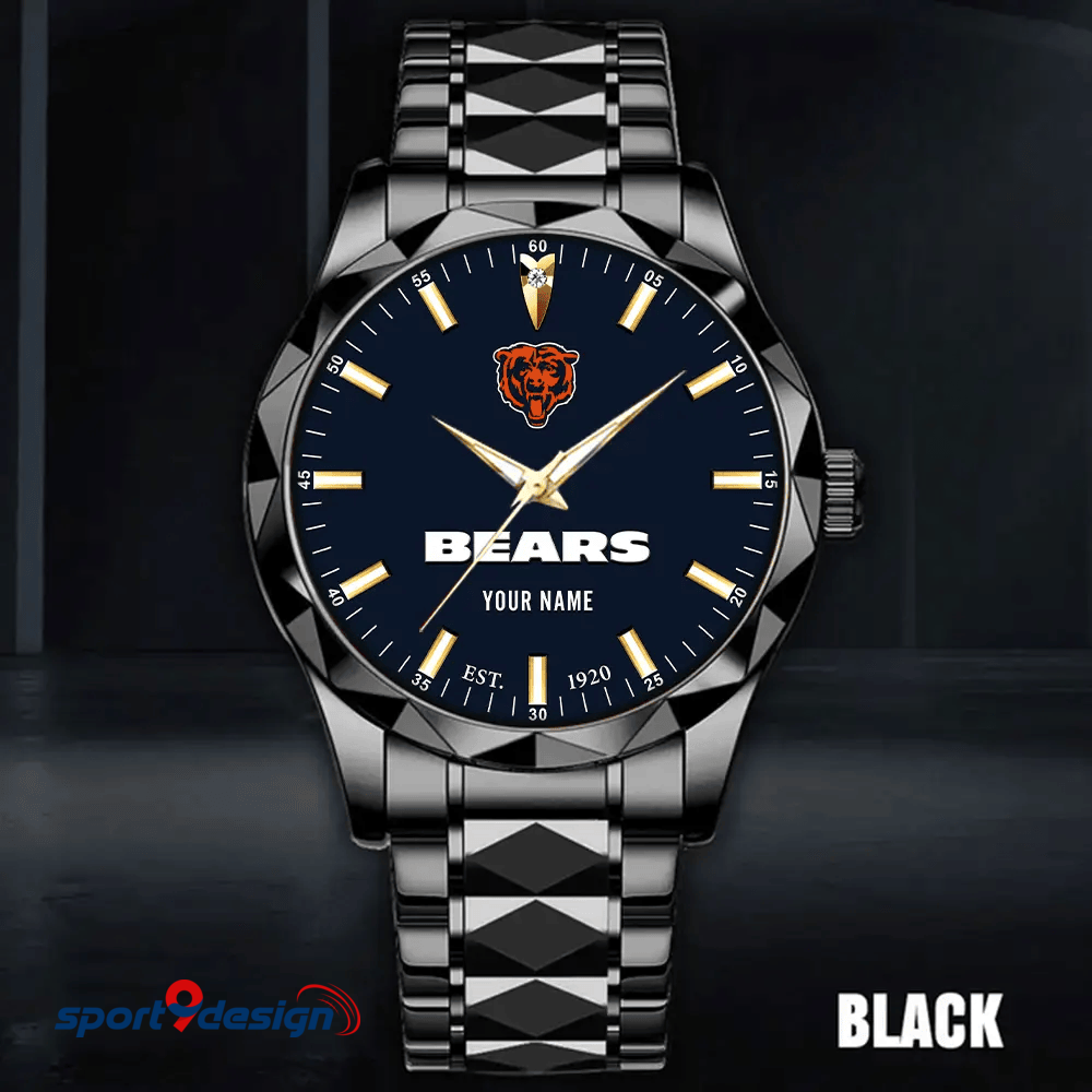 Chicago Bears Luxury Diamond Men Watch Trending 2025