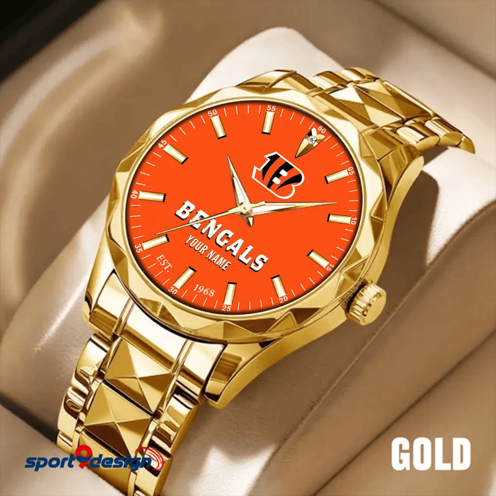 Cincinnati Bengals Luxury Diamond Men Watch Trending 2025