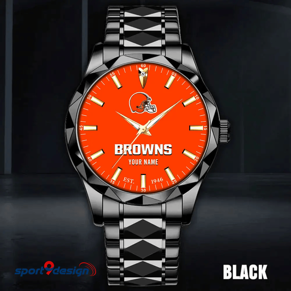 Cleveland Browns Luxury Diamond Men Watch Trending 2025