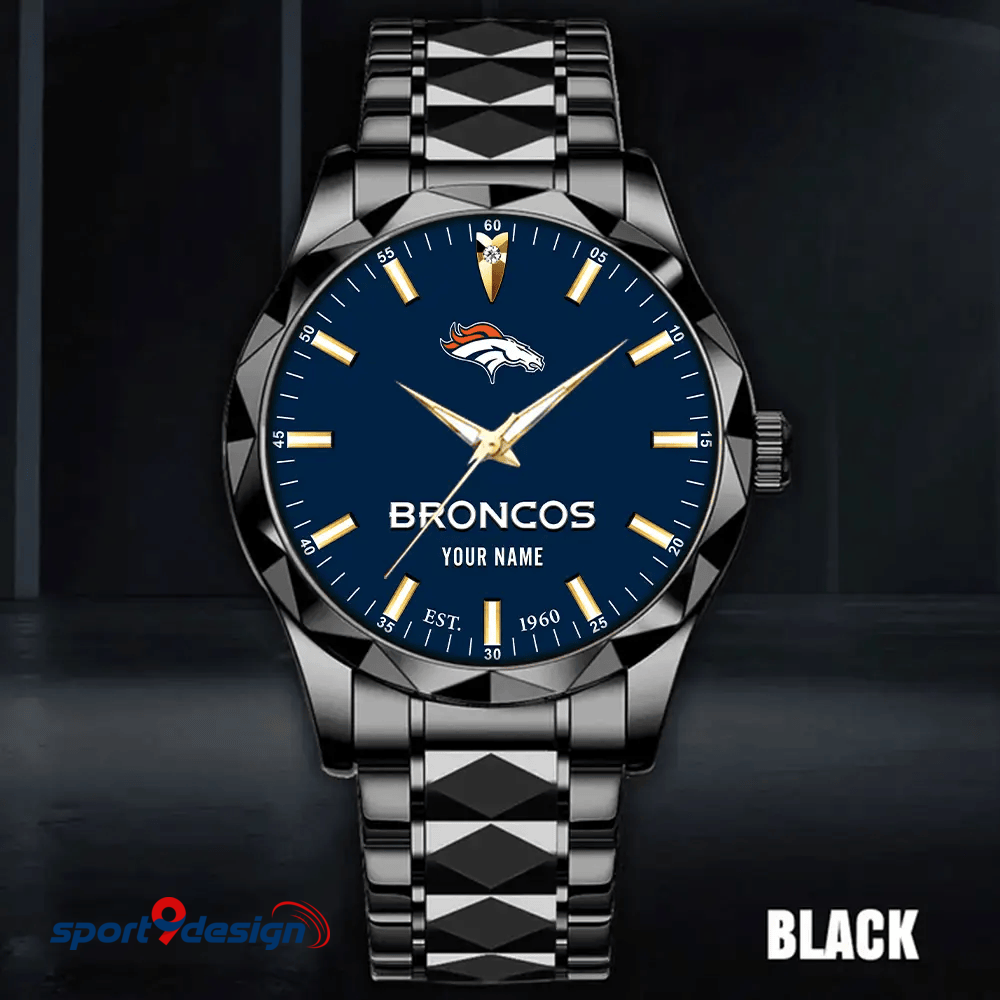 Denver Broncos Luxury Diamond Men Watch Trending 2025